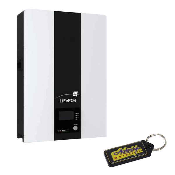 Infini Lithium 2.5kw 25.6V 100AH Lithium Iron Battery &amp; Gel Key Holder