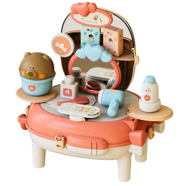 2-in-1 Beauty Playset Backpack for Girls - Toys for Toddlers - Pretend Play