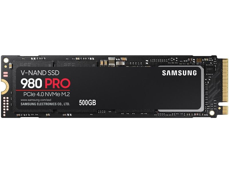 Samsung 980 Pro 500GB PCIe 4.0 MVMe M.2 SSD