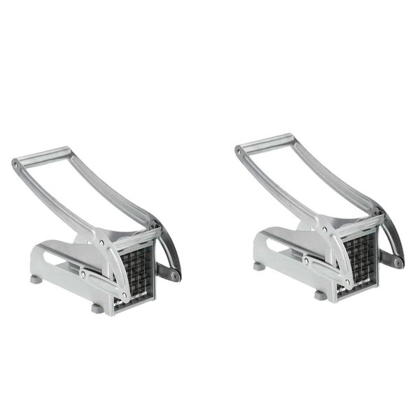 2 Pack-Multi functional stainless steel potato and vegetable slicer