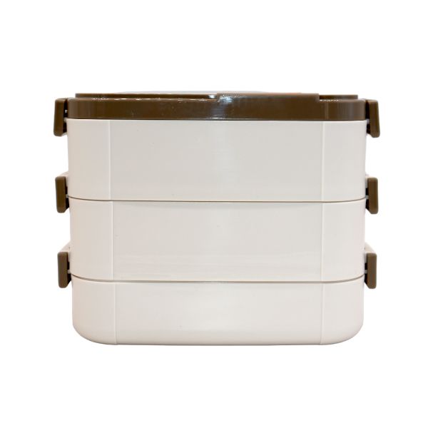 3 Layer 304 Stainless Steel Lunch Box (Rectangle)1800ML