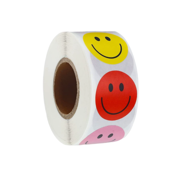 500pcs Colorful Smiley Stickers - Reward Chart, DIY Crafts, Gift Wrapping