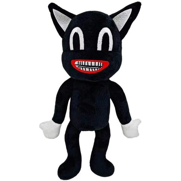 Cartoon Black Cat Plush Stuffed Toy, Soft Animal Cat Plush Toys Kids Gift