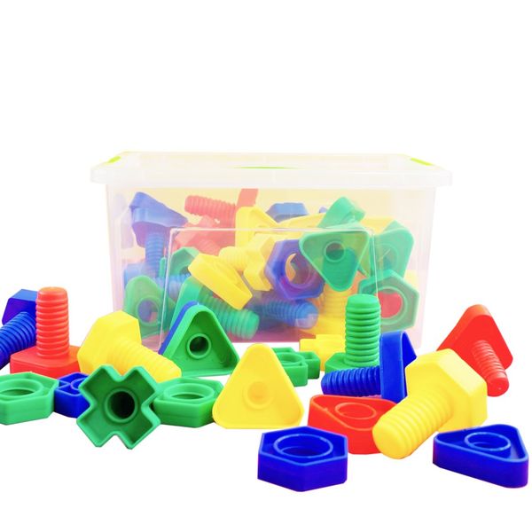 EDX Education Nuts and Bolts 64 Piece Container QL-025-5