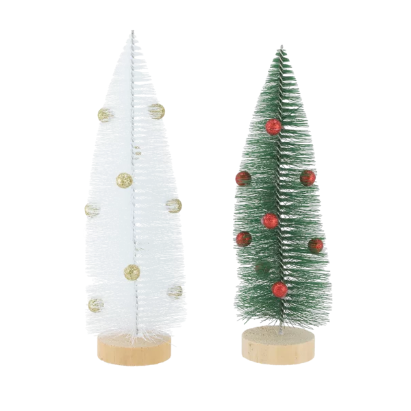 Grace Pack Santa's Choice Table Top Brush Tree 25cm 2 Peace