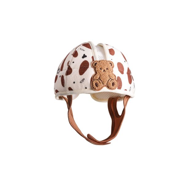 QKTNIUBI Brown Bear Baby Walking Helmet for Head Protection