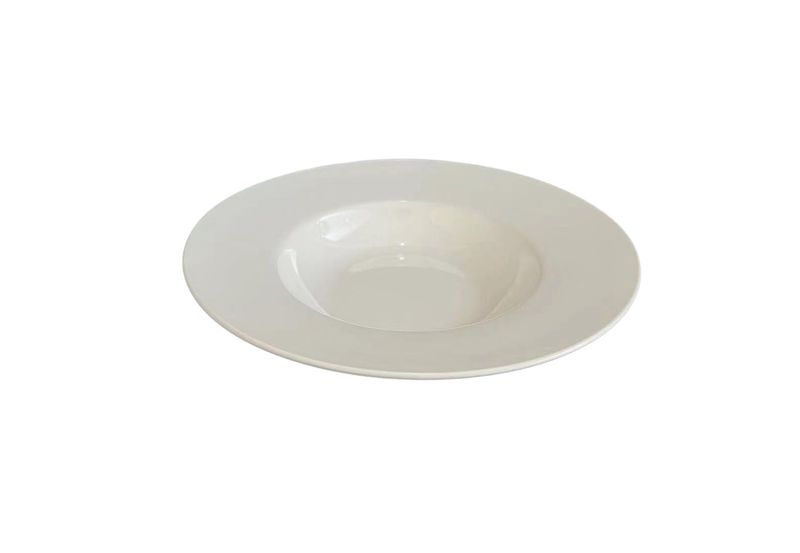 White Ceramic Round - 13cm x 13cm x 5cm - Set of 8