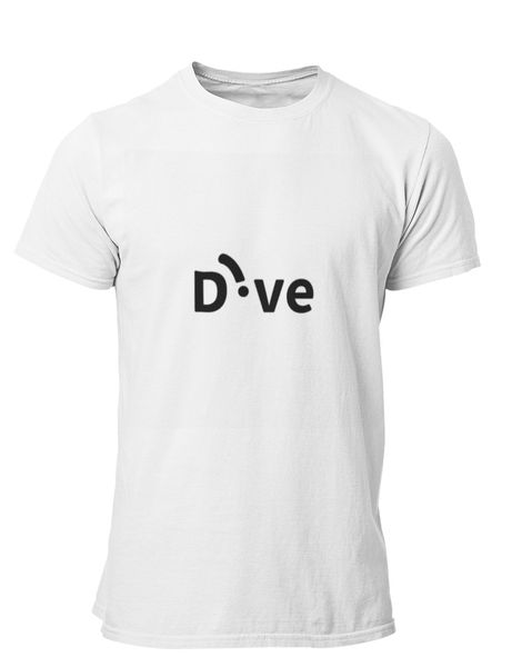 PepperSt Mens White T-Shirt - Dive