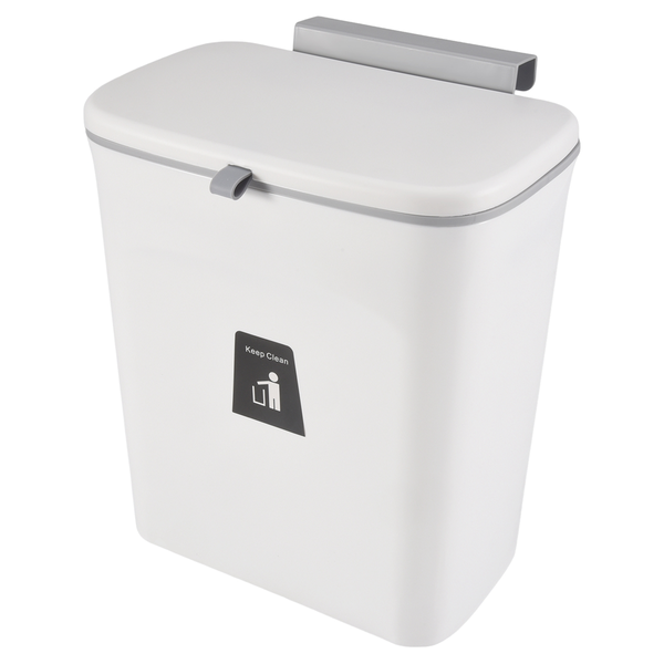 Kitchen Compost Bin for Counter Top Sink, Hanging with Lid (C)