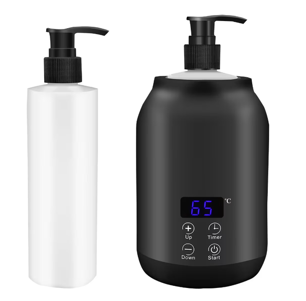 Electric Massage Oil Warmer, with 2 Oil Bottles