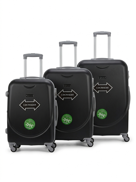 3 Piece Luggage Suitcase Hard Side With Spinner Wheels Trolley Travel
