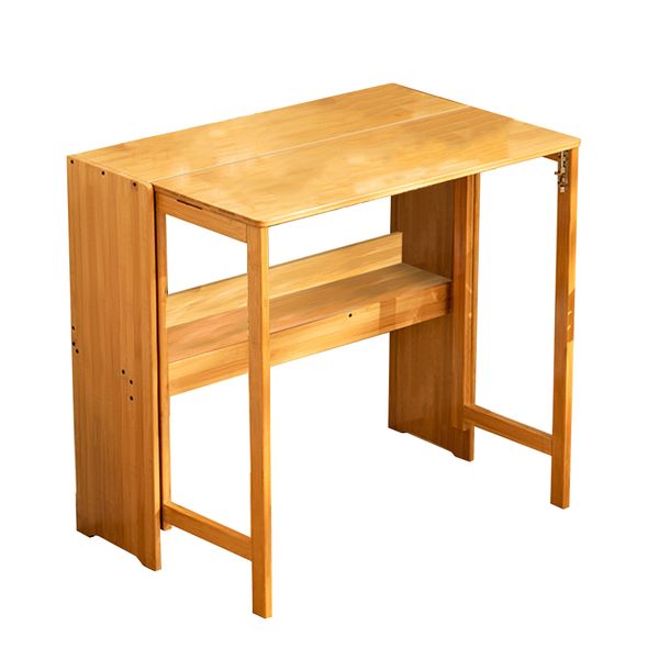 Office Decor Wooden Bamboo Folding Computer Desk - 83cm