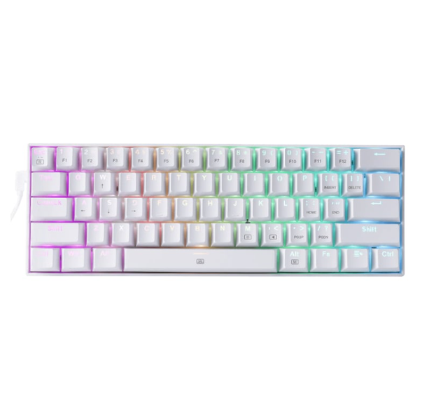 White Wired RGB Professional Keyboard with 67 Keys