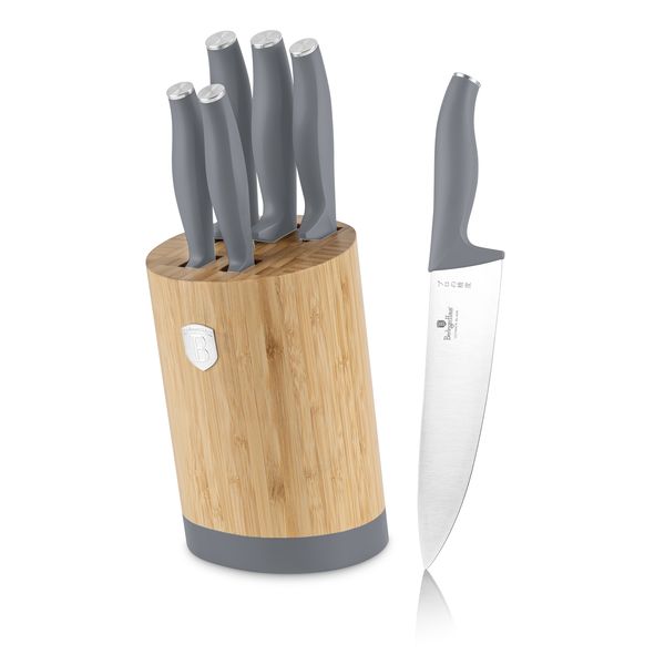 Berlinger Haus 6-Piece Knife Set with Bamboo Stand - Aspen