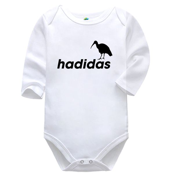 Hadidas Afrikaans South African Baby Vest Bodysuit Onesie Long Sleeve