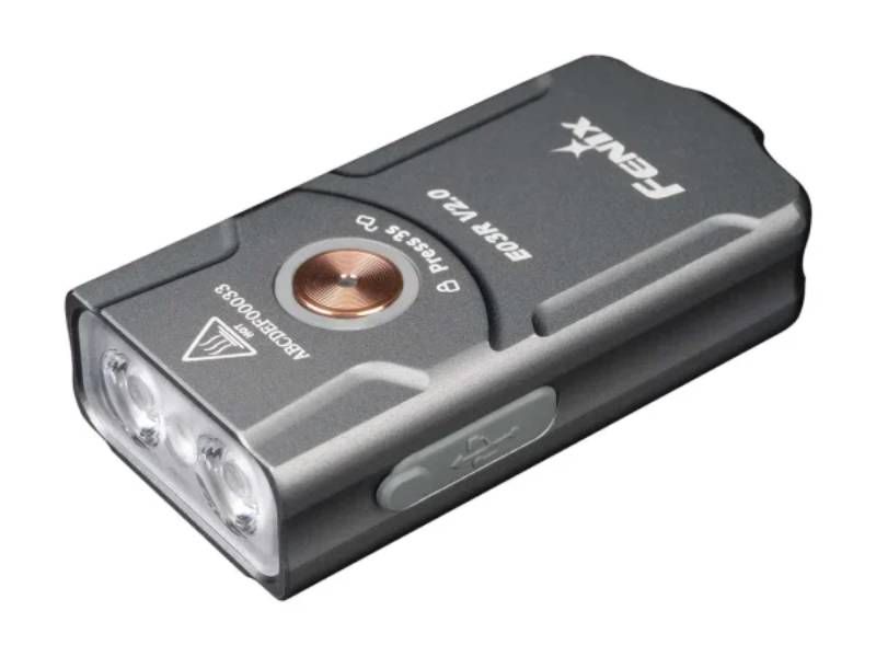 Fenix E03R V2.0 Keychain Flashlight - Grey