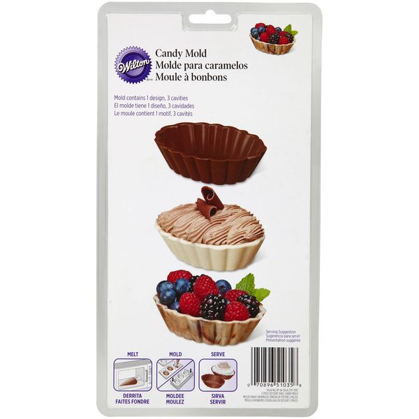 Wilton Candy Dessert Shells Mousse Cups Chocolate Molds Mould Sugarcraft