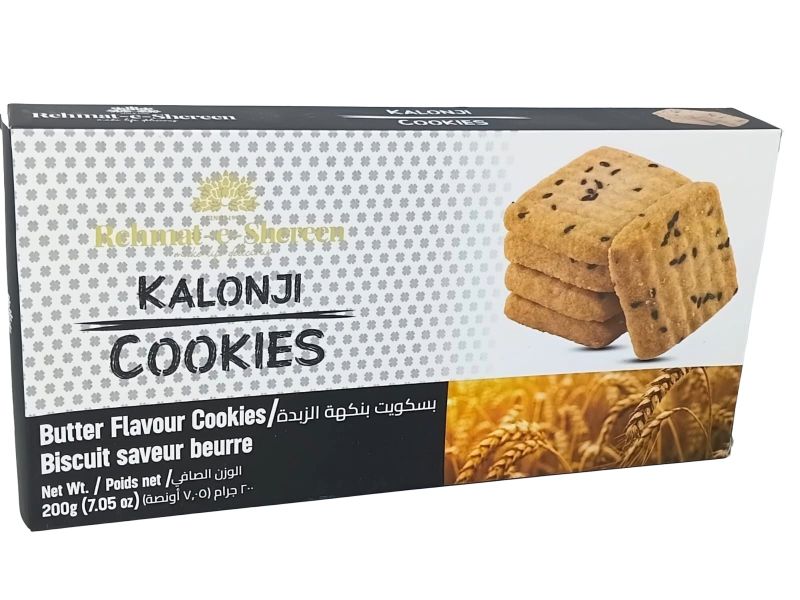 Kalonji Cookies - Butter Flavour with Black Seeds (200g)