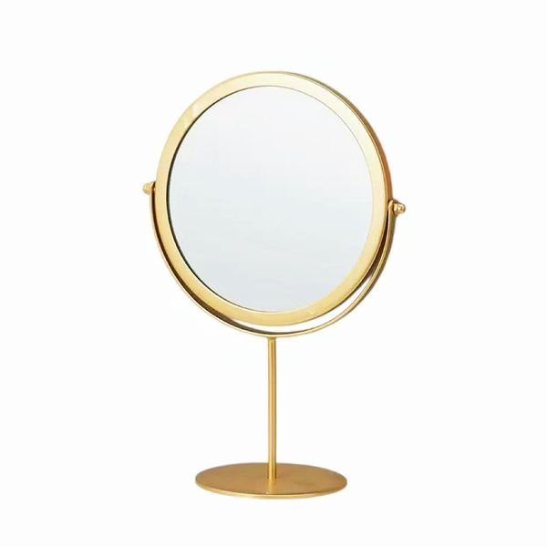 Vanity Mirror with Gold Metal Frame Support, Makeup Mirror