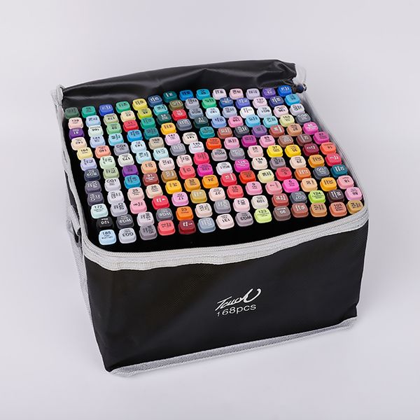 Art marker Double Head Alcohol Oil Art Drawing Marker Pen 168 Colors