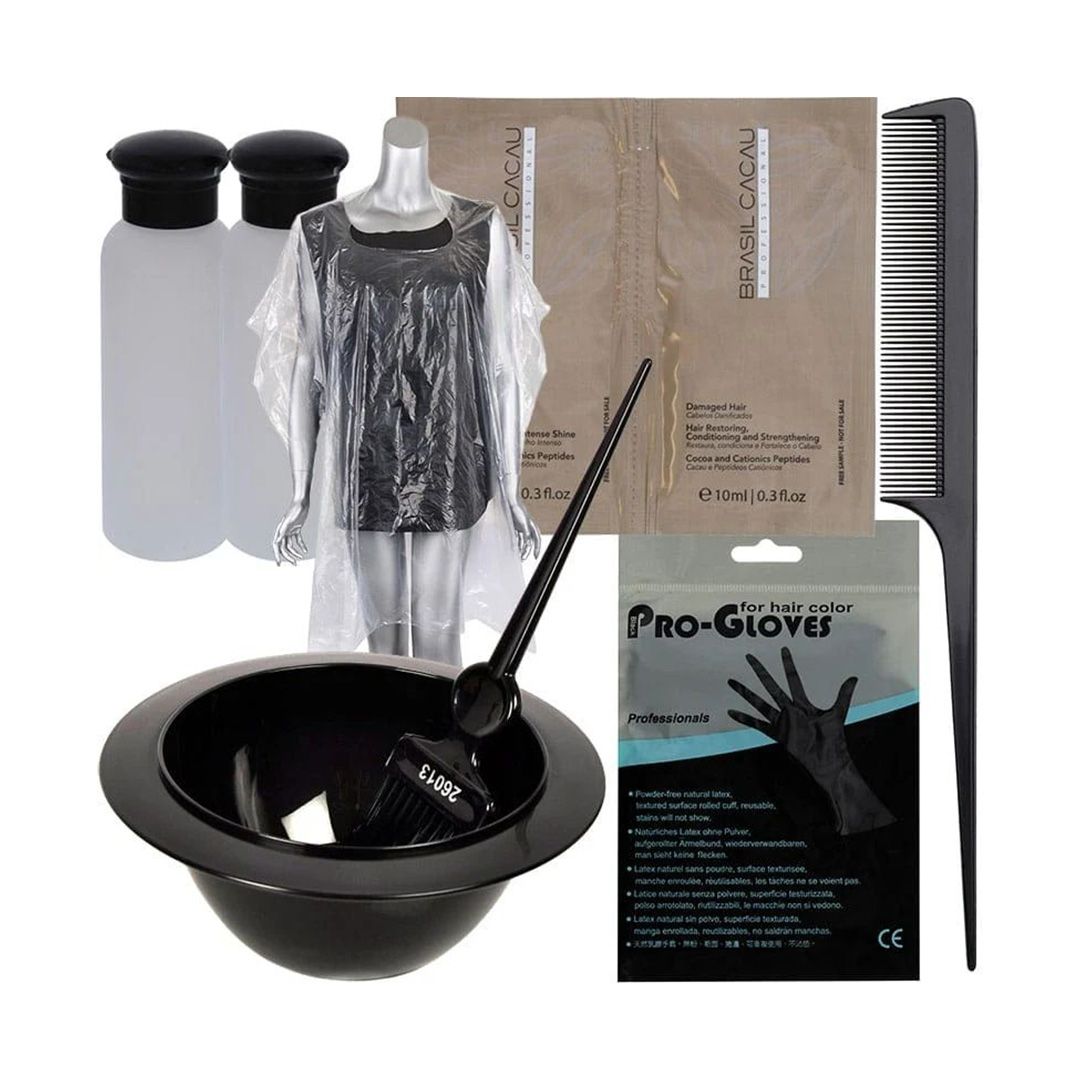 Professional DIY Hair Dyeing Tool Set for Salon and Home Use 9 Piece