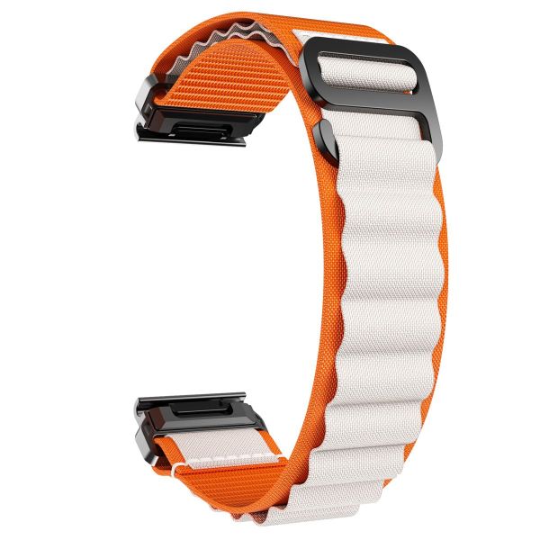 Compatibility With Garmin FeniX 7X/6X Alpine Nylon Watch Strap Velcro 22mm