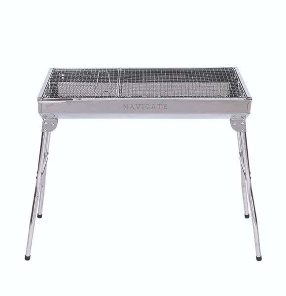 Navigate Bbq Grill Stainless Steel Outdoor Foldable Braai Stand - Large
