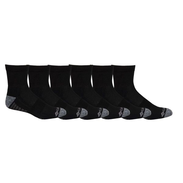 Columbia Men's Sport Quarter Sock's 6 Pack One Size