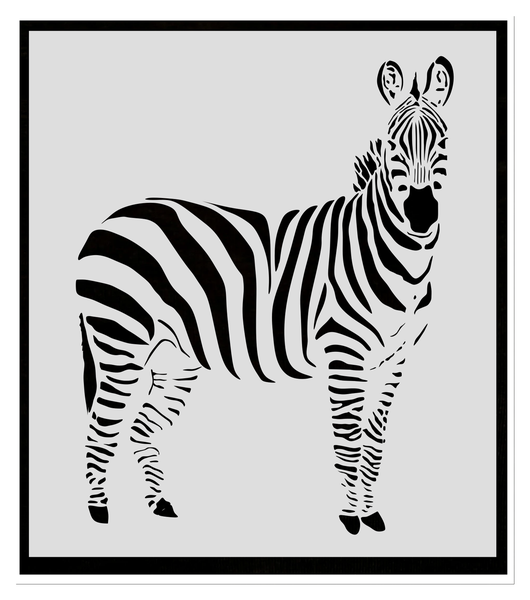 Large Zebra Stencil