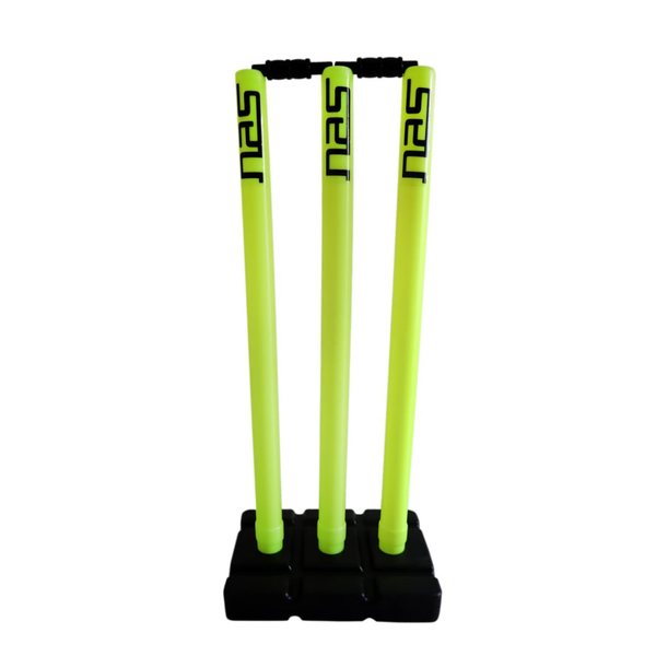 NAS Cricket Pop-Up Stumps Wickets Including 3 Stumps - 3 Bails &amp; A Base