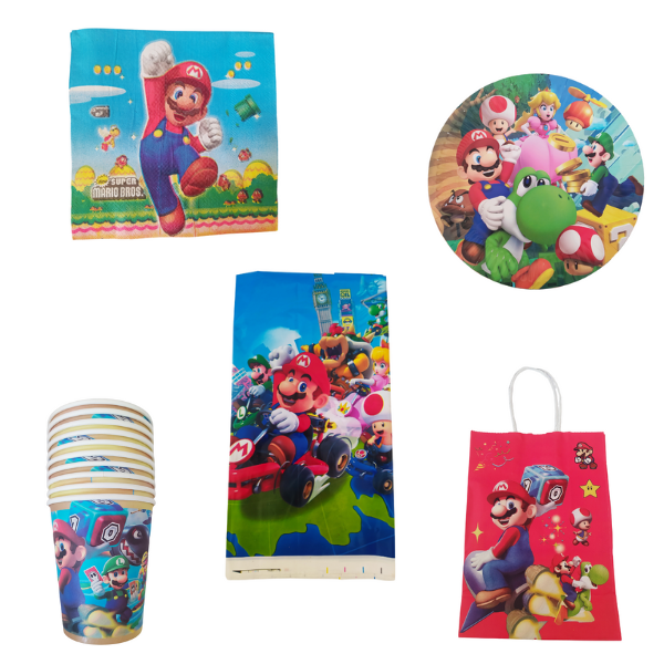 Mario Party Decorations 53 Pieces - Super Mario Brothers