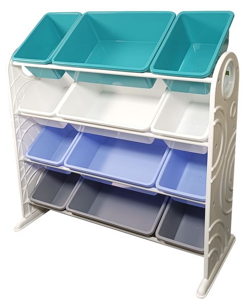 Kids Storage Organiser for Toys and more - 12 Bins