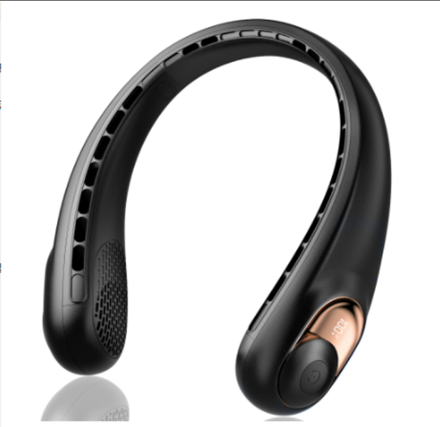 Fan Portable Bladeless Neck Fans 360 Airflow 4000mAh Wearable