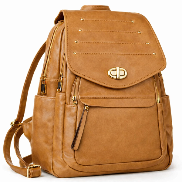 Trendy PU Leather Backpack Purse for Ladies Shoulder Travel Bags