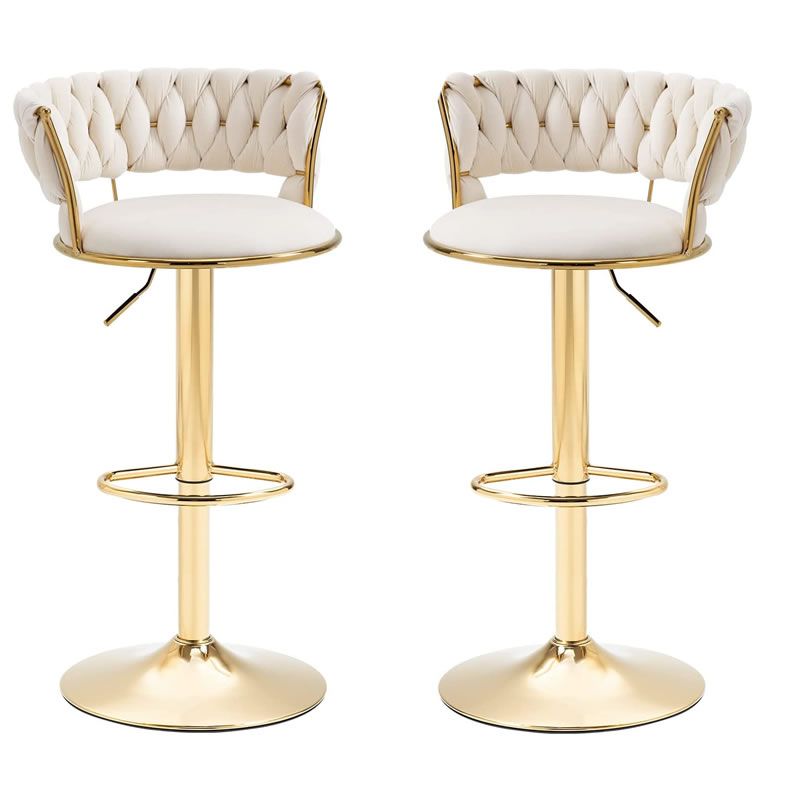 Set of 2 Velvet Swivel Bar Stools Shop Today. Get it Tomorrow