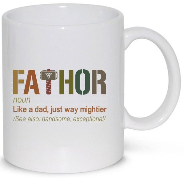 Fathor Like A Dad Handsome Exceptional Gift Coffee Mug (11Oz Normal Size)