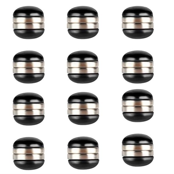 12 Pair Hijab Magnetic Pins Magnetic Pin Multi-Purpose Strong Brooch-Black