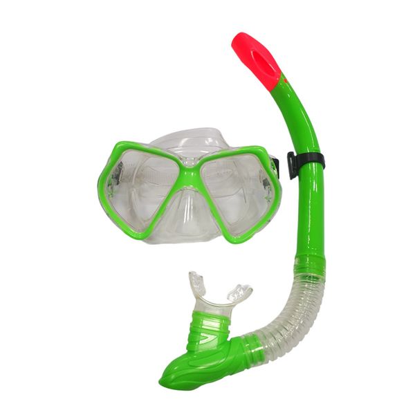 Semi Dry Snorkel Set - 40cm Green