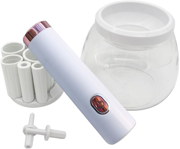 12-Piece Professional Makeup Brush Cleaner Set - White