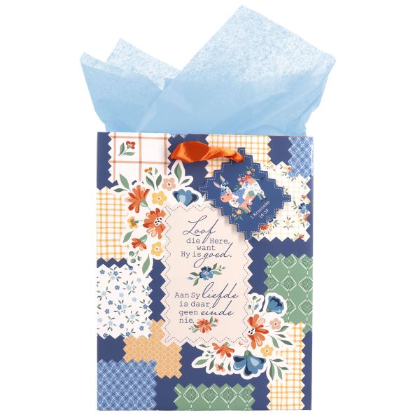 Medium Gift Bag with Gift Tag - Loof die Here Want Hy Is Goed