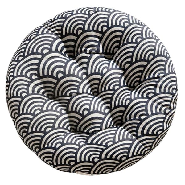 Decor Cotton Flax Strong Round Square Cushion Booster Pad - Triangle (45cm)