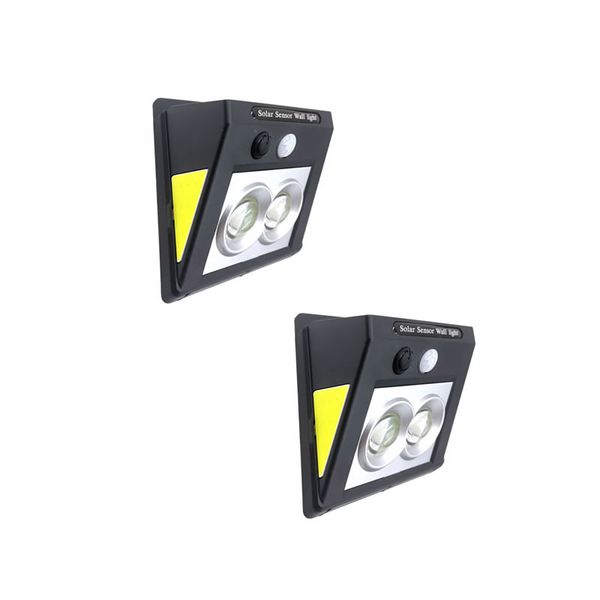 Set Of 2 Solar Powered COB Light With Sensor Motion