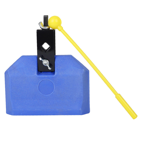 Drum Cow Bell Plastic Percussion Instruments Block Noise Makers Blue