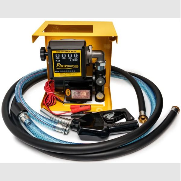 FlowPump 12v DC Diesel Pump Kit with Auto Stop Gun- 70 l/p/min -30 Min Duty