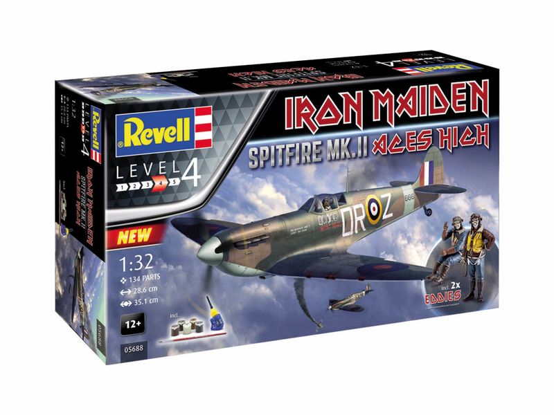 Revell 1/32 Spitfire Mk.II "Aces High" Model Kit w/paints, glue &amp; brush