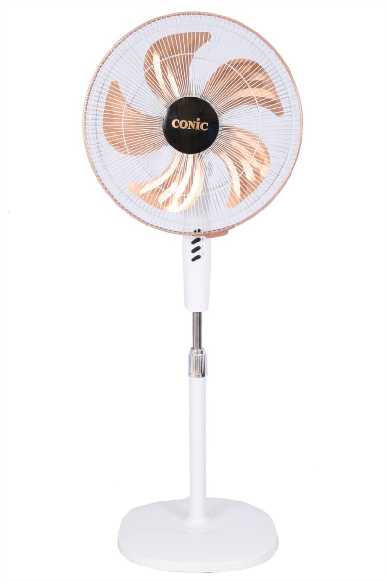 18" Standing Fan White with Rose Gold Shop Today. Get it Tomorrow
