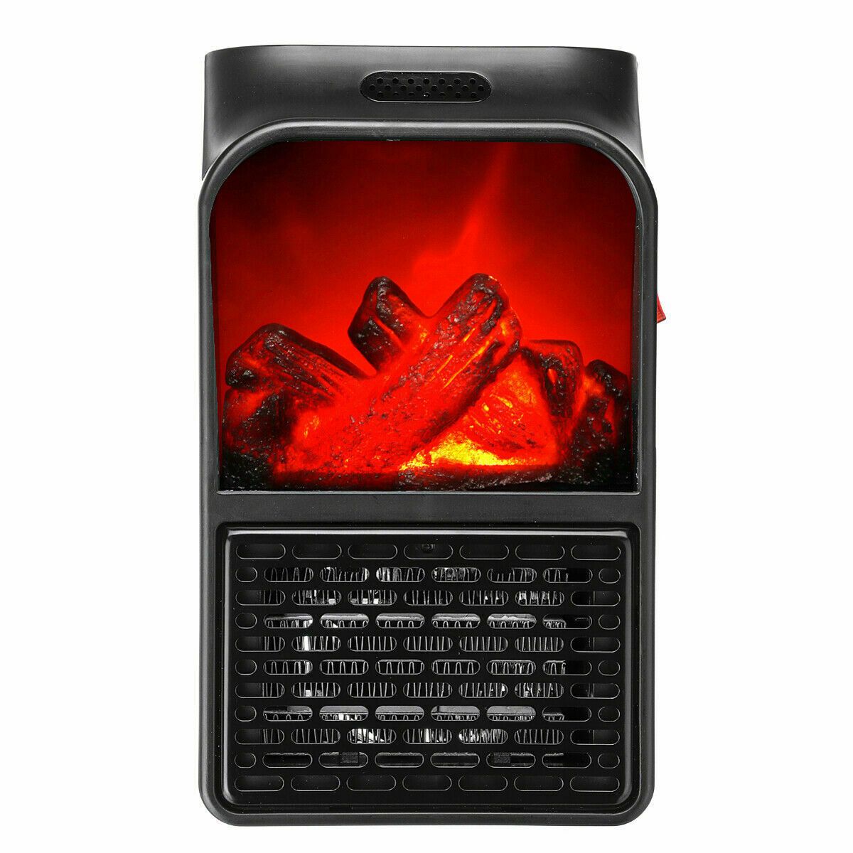 Wall Mount Electric Fireplace Heater 3D Flame Log Air Warmer Blower