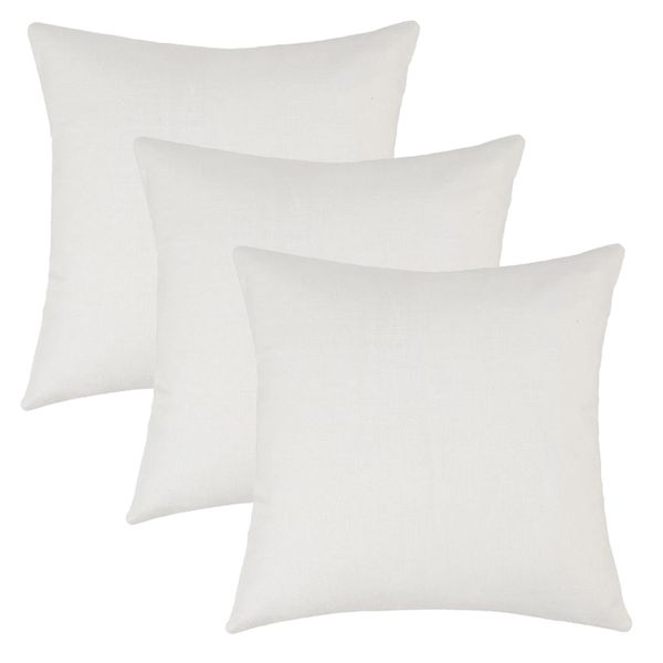 Pack of 3 Sublimation Polyester Zipper Throw Pillow / Cushion Case