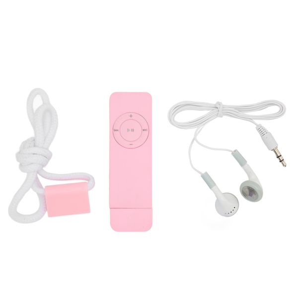 MP3 Player Lossless Sound Support Up to 64GB Mini Music for Students Pink