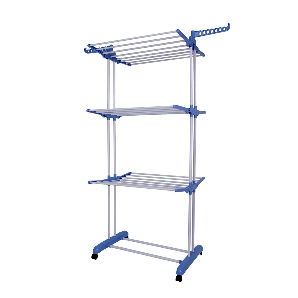 Clothes Drying Rack 4 Tier Adjustable Laundry Rack-Blue | Shop Today ...